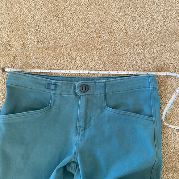 Patagonia Tate Pants Size 4 Womens Classic Strait Canvas Pants in Teal Blue - Picture 4 of 14